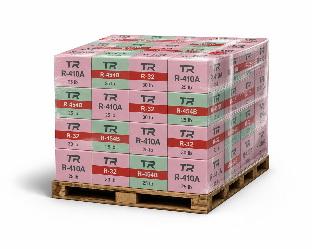 Mix and match refrigerant pallet