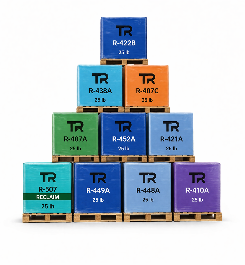 Twisted Refrigerant pallet stack